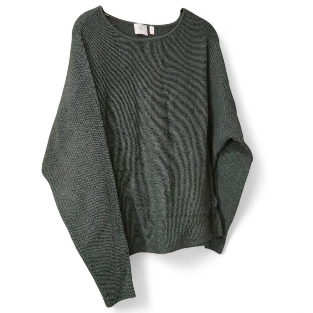 Cyrus Olive Green Crew Neck Sweater